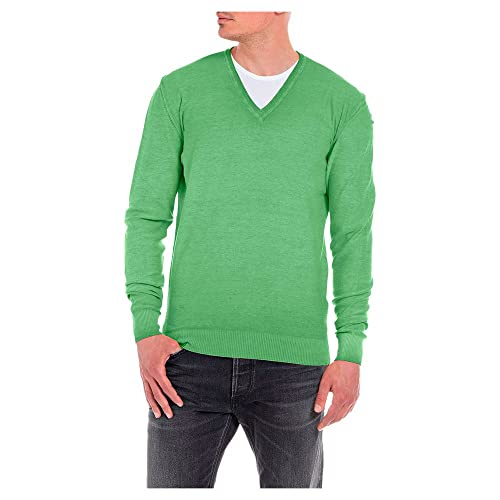 Replay Sweter męski, 630 Real Green, XL