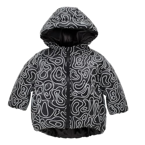 Pinokio Kurtka zimowa dla chłopców i maluchów, czarny, 80