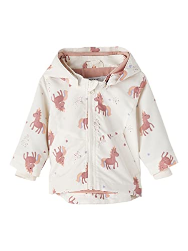 NAME IT Baby Girls NBFMAXI Jacket Unicorn kurtka, Buttercream, 74, Buttercream, 62 cm