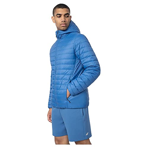 4F Kurtka męska w dół, BLUE, XL