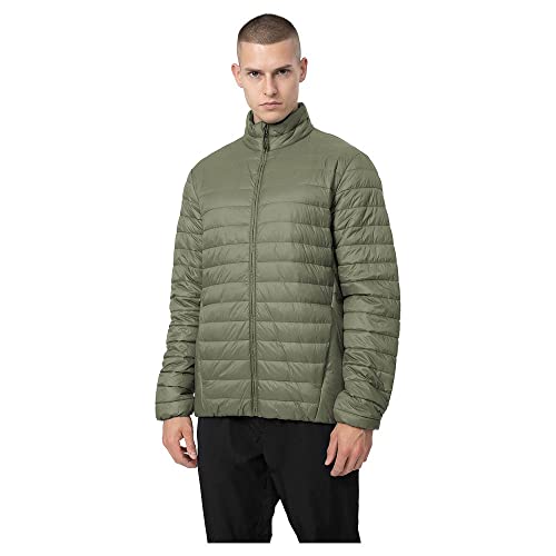 4F Kurtka męska w dół, OLIVE, XL