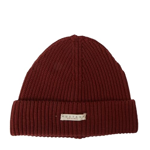 MUSTANG Mężczyźni Style Finn Fisherman Czapka beanie Russet Brown 8338