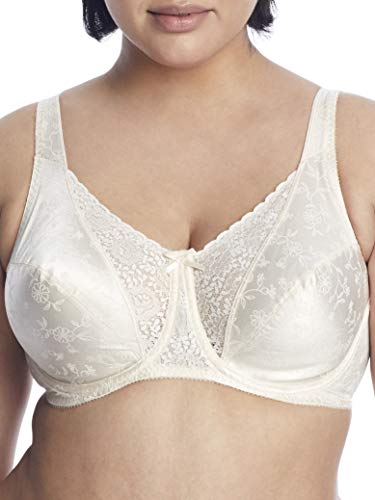 Playtex by Bali Classic Support Signature kwiatowy biustonosz z fiszbinami, Naturalny beżowy, 95F