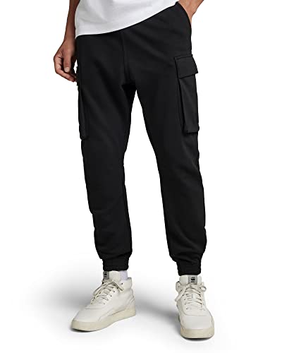 G-STAR RAW Cargo Pocket Sweat Pants Figi męskie, Czarny (Dk Black D21529-a613-6484), XXL