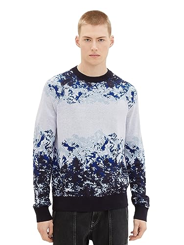 TOM TAILOR Denim sweter męski, 12906 - Wool White, XS