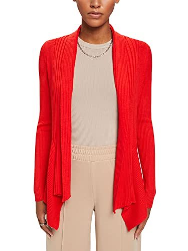 ESPRIT Damski kardigan z dzianiny, new red, L