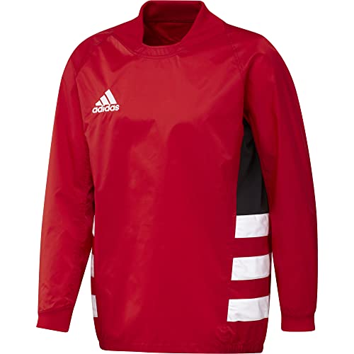 adidas Męski top Rugby Wind Top Anorak, wielokolorowy (Escarl/Blanco), L, Wielokolorowe (ESCARL/BLANCO), L
