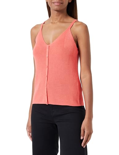 VERO MODA Women's VMNEWLEXSUN Strap Button GA Top, Ge Peach, XL, ge peach, XL