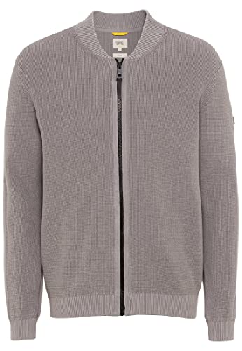 camel active Męska kurtka z dzianiny 409503/1K11, Stone Gray, S, Stone Gray, S