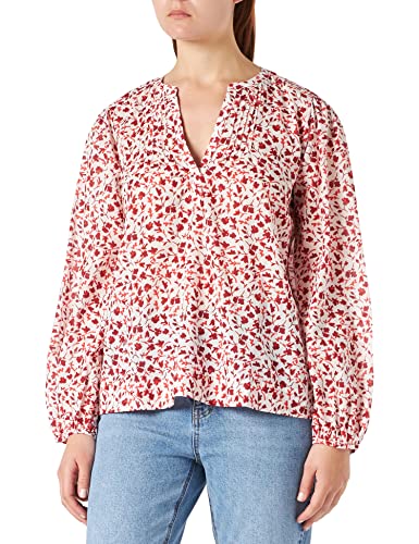 GERRY WEBER Edition Damska bluzka 660055-66424, ecru/czerwony/Sepia/nadruk, 46