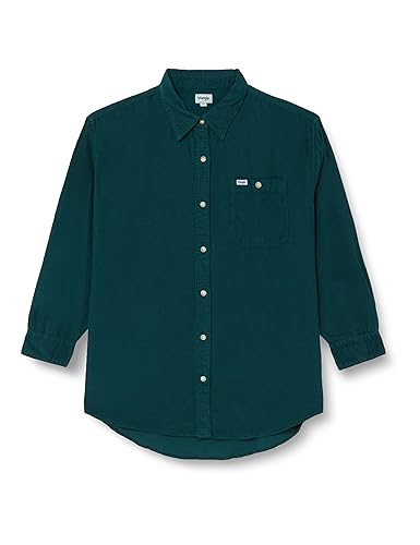 Wrangler Damska koszula ze sztruksu, Dark Matcha, XL