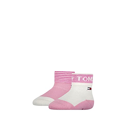 Tommy Hilfiger Klasyczne skarpety dziecięce, uniseks, Pink Combo., 15 EU
