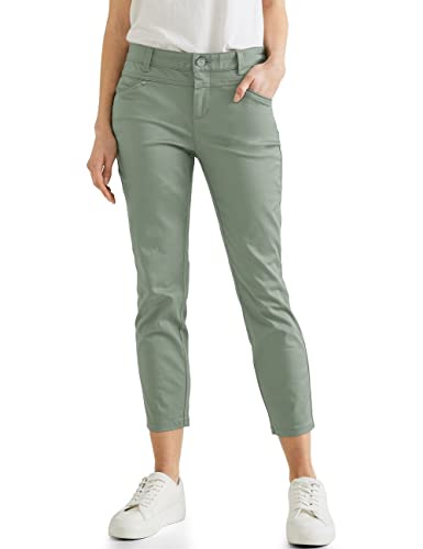 Street One Damskie spodnie materiałowe casual, Light Soft Olive, 34W / 26L