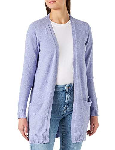 Vila Kobiety Viril Open L/S Knit Kardigan, Fioletowy, M