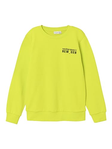 NAME IT Bluza chłopięca Nkmvosha Ls Sweat Unb K, Evening Primrose, 122-128