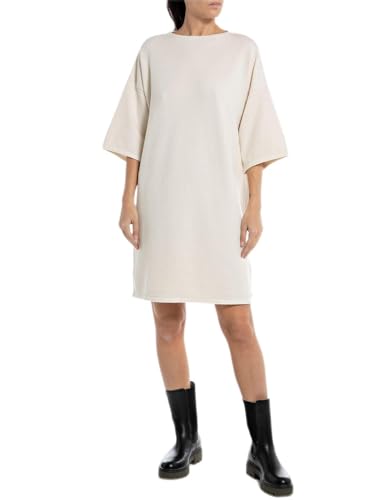 Replay Damski sweter oversize, 002 Masło, XL
