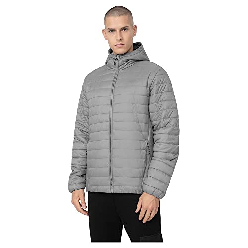 4F Kurtka męska w dół, GREY, L