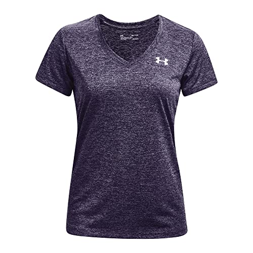 Under Armour Tech Twist krótki rękaw top damski, XS, fioletowy
