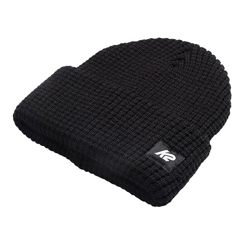 K2 Snow Unisex czapka beanie waffle beanie, czarna, 20H1101, czarny, jeden rozmiar