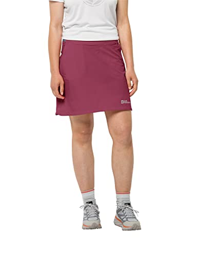 Jack Wolfskin Damski Hilltop Trail Skort W Rock, Sangria red, 38, czerwony, 38