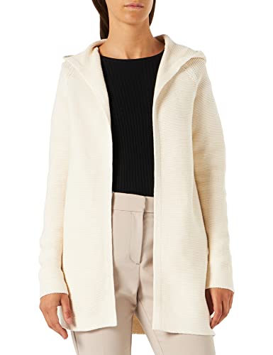TOM TAILOR Damski Kardigan z kapturem 1033570, 28130 - Soft Buttercream, L