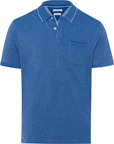 BRAX Męska koszulka polo w stylu Paddy Two Tone Pique w letnich kolorach, kobaltowy, M