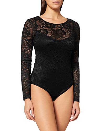 Urban Classics Damska bluza z długim rękawem w stylu shapewear na całe ciało, czarny, L