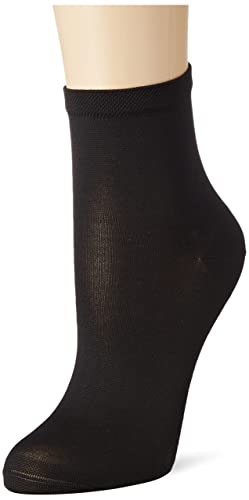 Dim 2 x bawełniane skarpety bawełniane, komfortowe, bawełniane, damskie, Noir, 38 EU