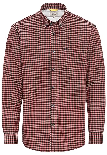 camel active Koszula męska w kratkę Vichy, czerwony, 3XL