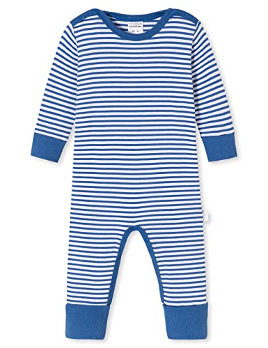 Schiesser Baby Anzug Mit Vario Fuß śpioszki dla malucha, Królewski niebieski biały gestreift, 68
