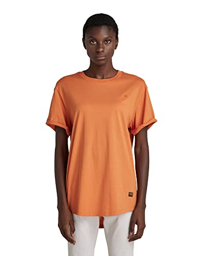 G-STAR RAW Damska koszulka Lash Fem Loose R T Wmn Ss, Pomarańczowy (spalony pomarańczowy 4107-3014), S