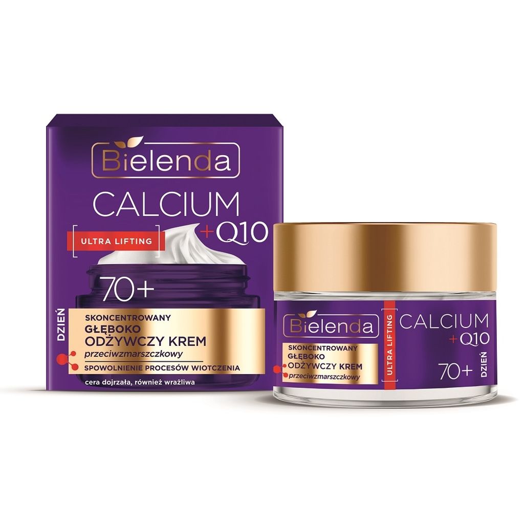 Calcium + Q10 skoncentrowany głęboko odżywczy krem przeciwzmarszczkowy na dzień 70+ 50ml