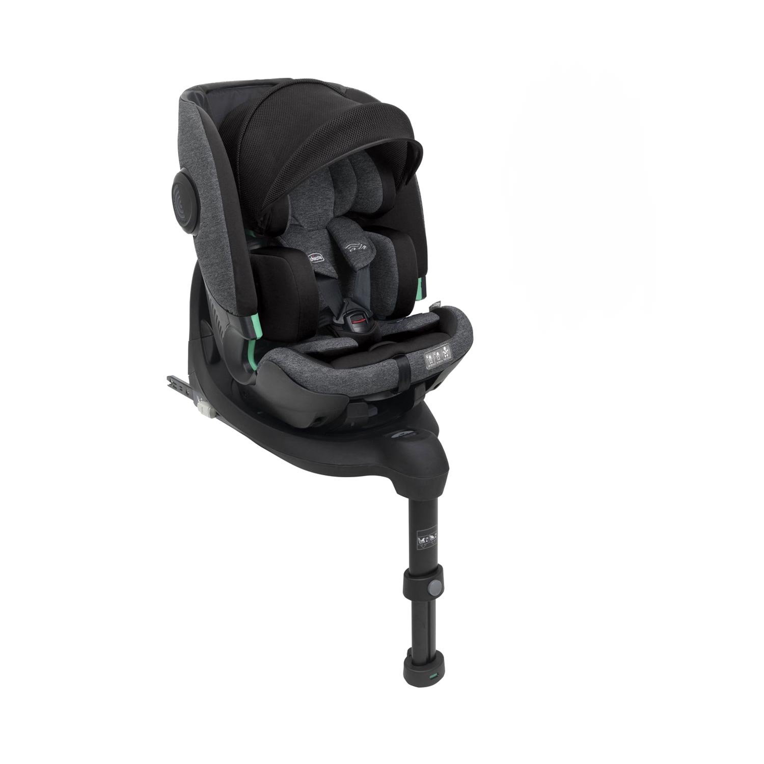 Fotelik dziecięcy Chicco Bi-seat I-Size Air czarny (0-36 kg)