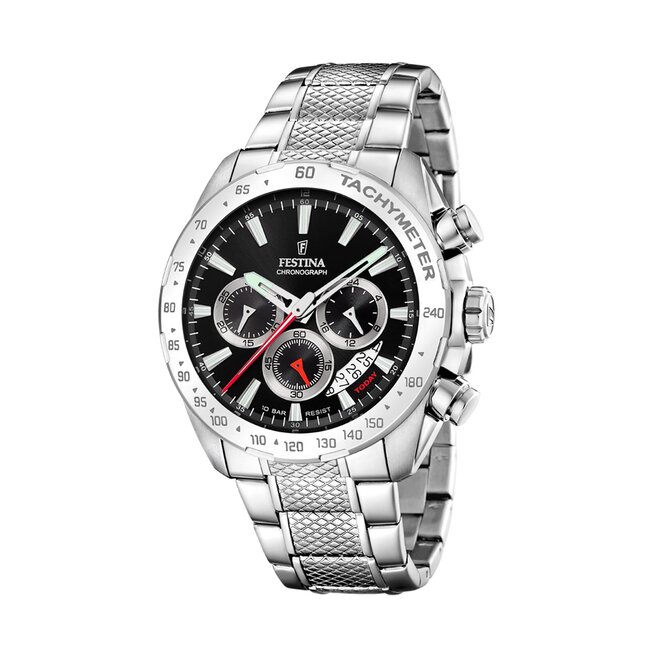 Zegarek Festina Timeless Chronograph 20668/4 Black/Silver