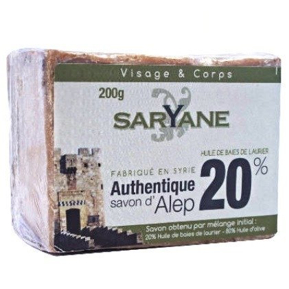 Mydło Aleppo 20% Oleju Laurowego Naturalne Saryane