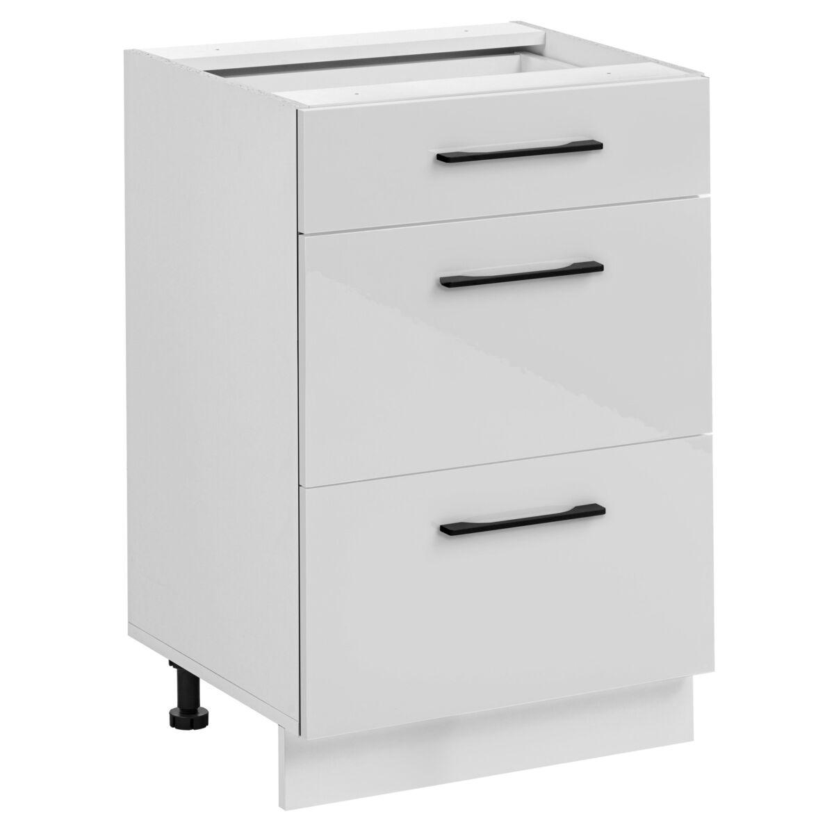 Szafka kuchenne stojąca Frida 60 cm kolor biały połysk