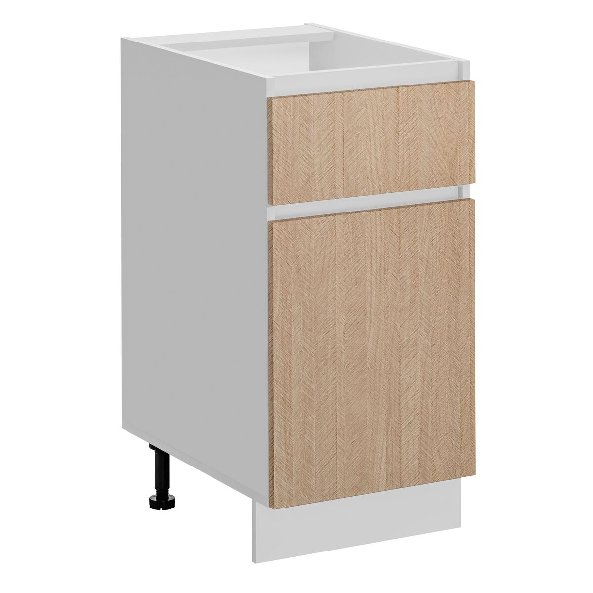 Szafka kuchenne stojąca Roma 40 cm kolor jodełka/biały