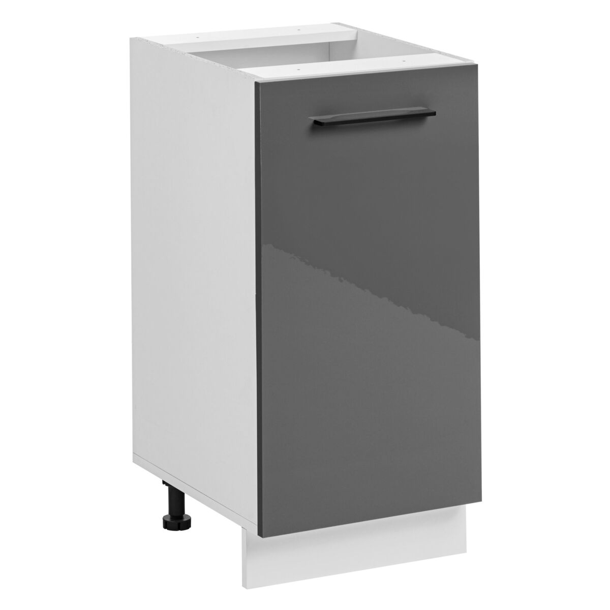 Szafka kuchenne stojąca Frida 40 cm kolor grafitowy połysk