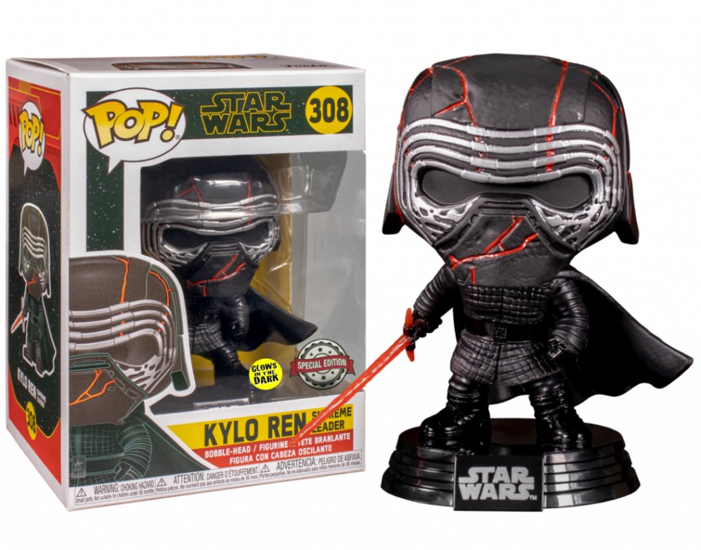 star wars - pop n° 308 - kylo ren sup. leader gitd special edition