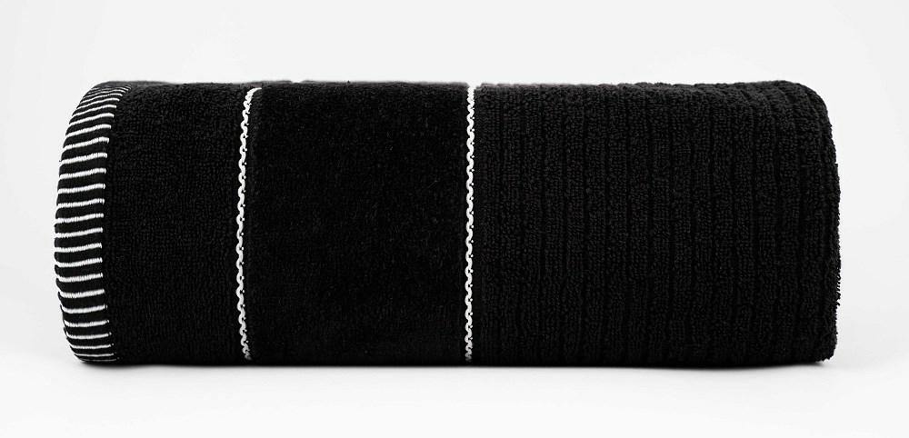 Ręcznik Teo 70x140 czarny 470 g/m2 frotte
