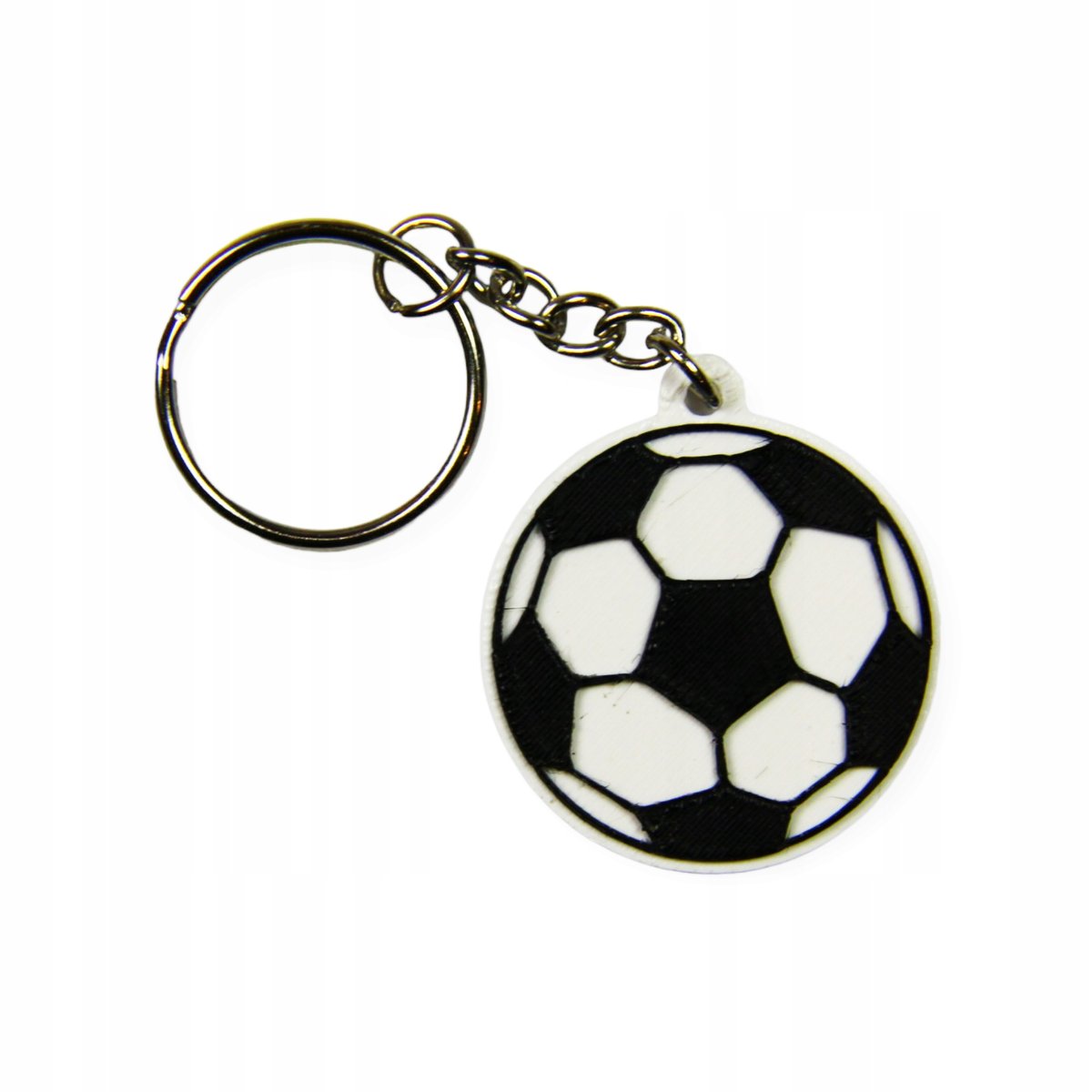Breloczek Czarny Piłka Nożna Brelok Sport