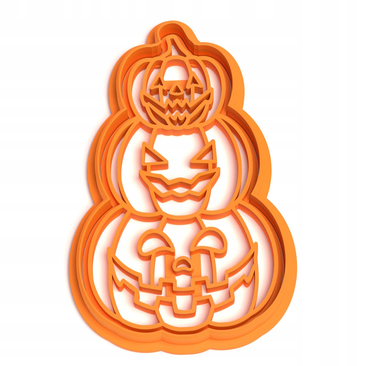 Foremka ciasteczek Dyniowa wieża Dynia Halloween 4 Wykrawacz
