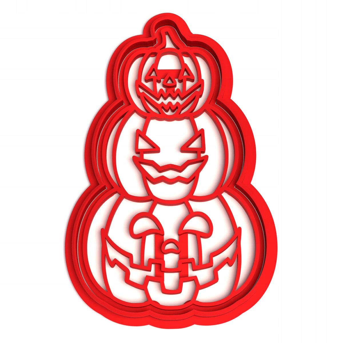 Foremka pierniczków ciasteczek Dyniowa wieża dynie 12CM DUŻA Halloween 4