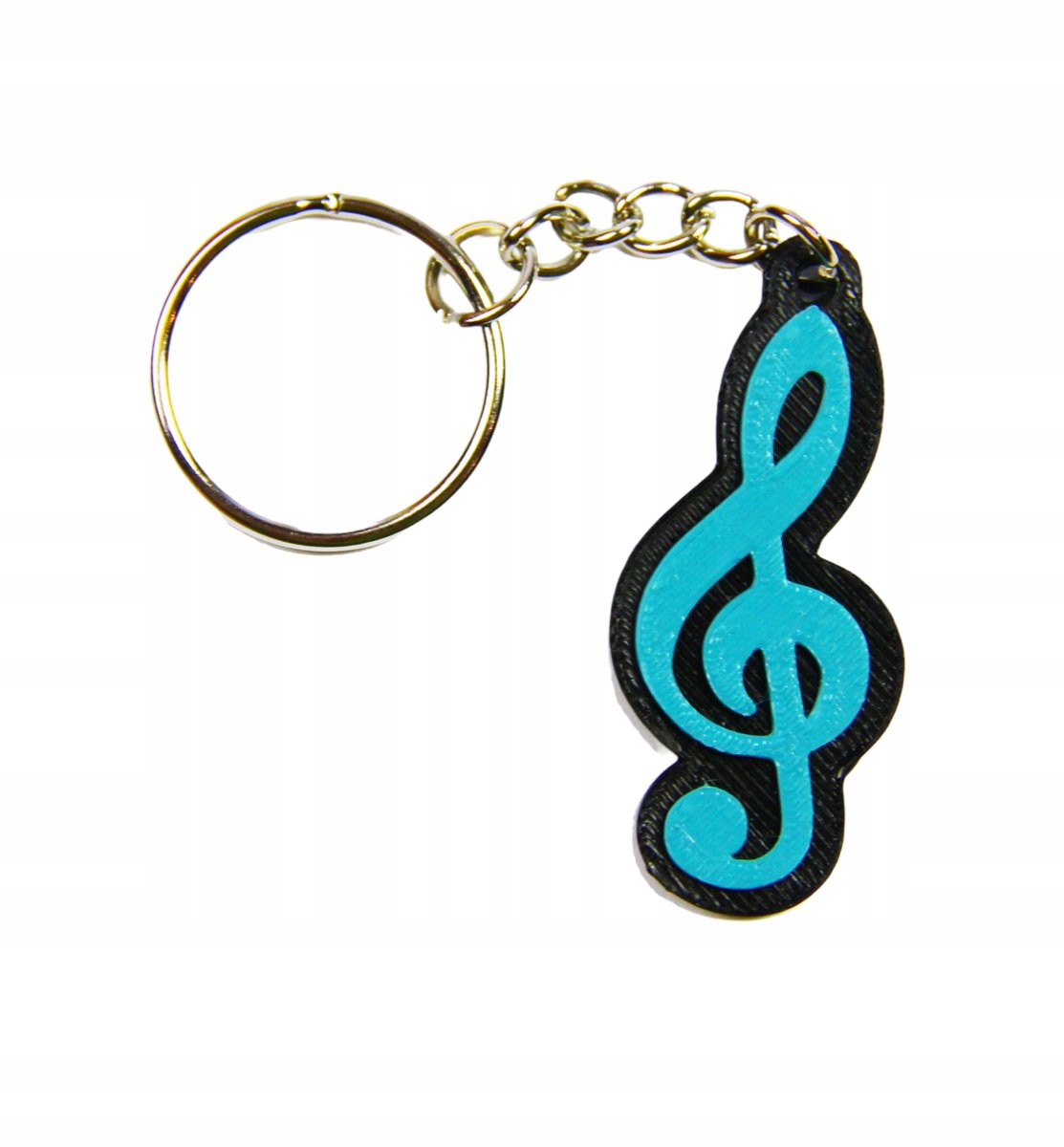 Breloczek Niebieski Jasny Morski Klucz wiolinowy