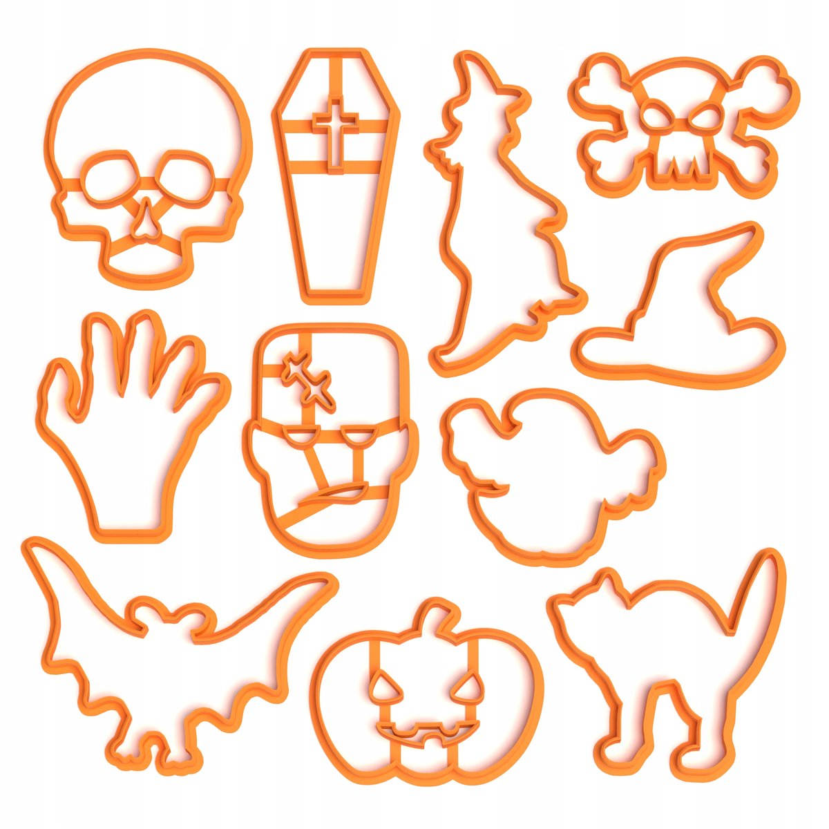 Foremki ciastek Halloween Zestaw 11 szt.