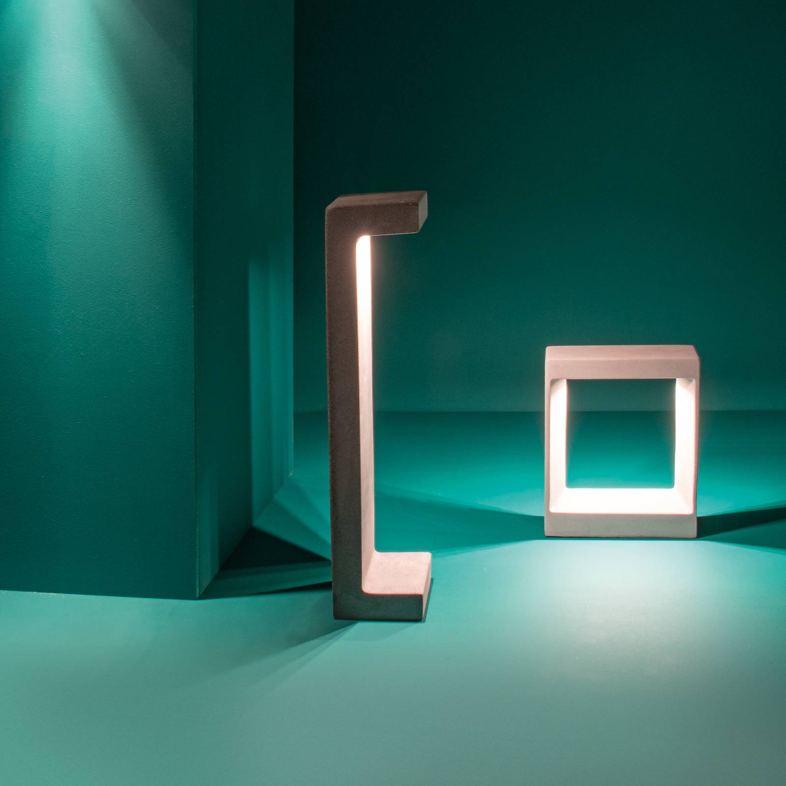 Zambelis Słupek oświetleniowy LED E192 z betonu, 70 cm