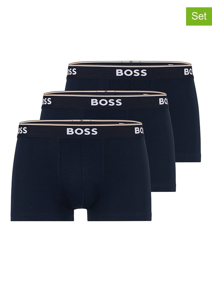 Hugo Boss Bokserki (3 pary) w kolorze granatowym
