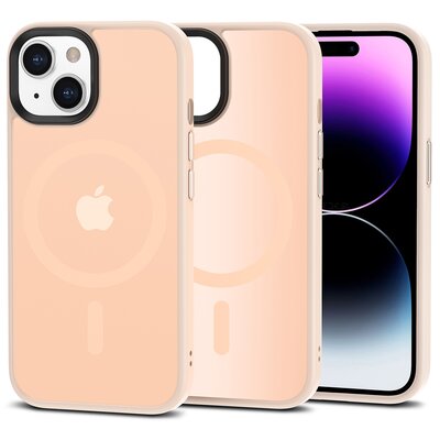 Etui TECH-PROTECT Airmatt Pro MagSafe do Apple iPhone 15 Różowy