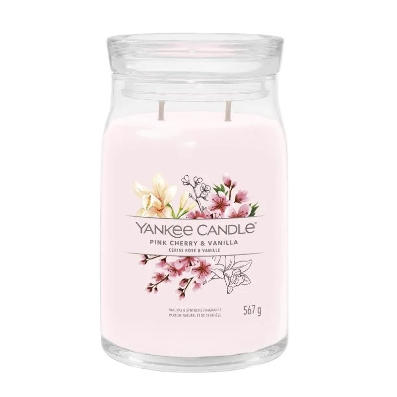Yankee Candle Pink Cherry & Vanilla Signature Duża Świeca 567g