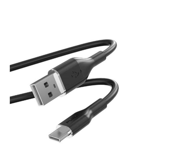 Puro ICON Soft PUUSBCICONBLK USB-A do USB-C - 1,5m - czarny